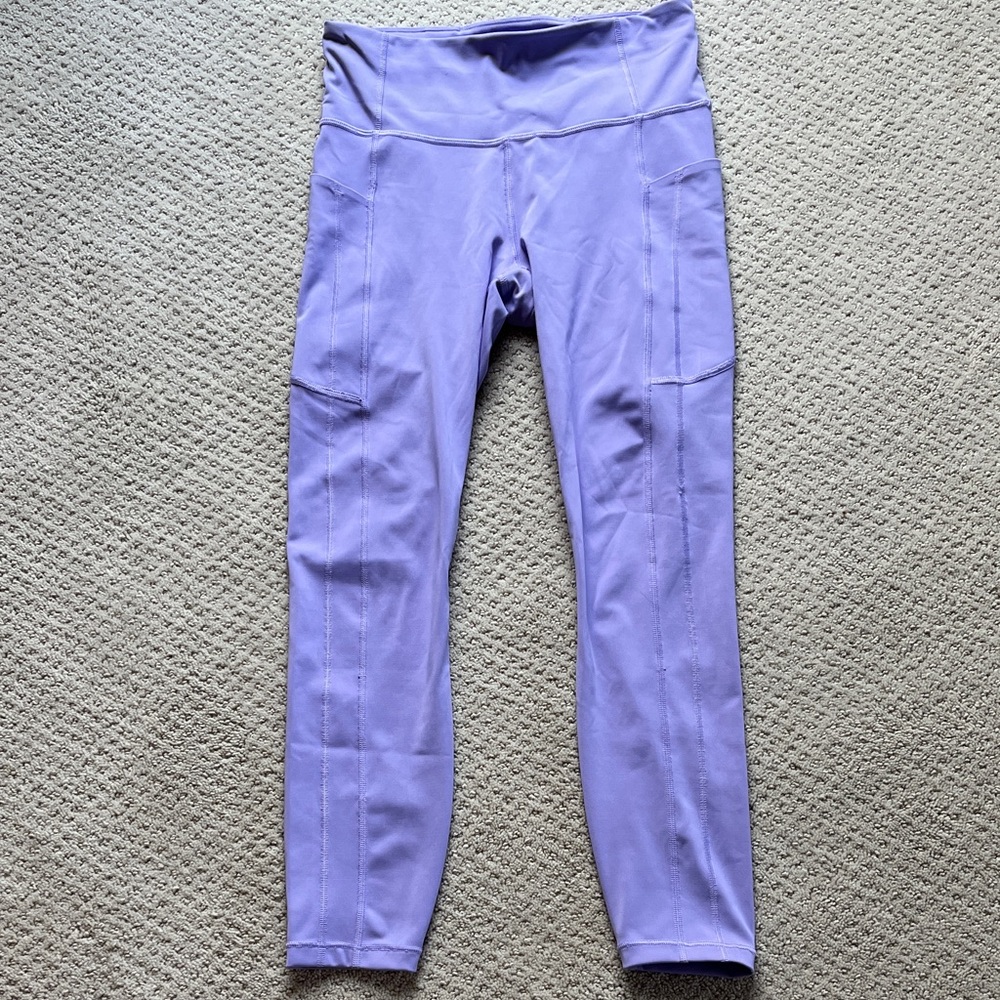 Athleta Ultimate Stash 7/8 tight Purple Leggings women’s small yoga pockets NWOT - Picture 2 of 9